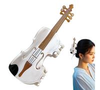 Clip de garra para cabello grueso, clip de cabello para mujeres - Elegante clip de captura de cabello con diseño de de violín para niñas - Accesorios de cola de caballo elegante para novia, esposa, am