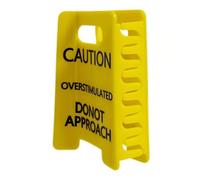 Clip de garra para el pelo con signo de caución, divertido pasador amarillo de precaución para cabello grueso, no se aproxima a la decoración del cabello, accesorio para el cabello, regalo para