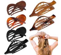 Clip de garra plana para mujeres, clips de cabello plano - Horizontal Non-slip Hairpin Barrette,Tocado Accesorios de sombreros vintage para mujeres, novia, madre, esposa