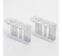 Clip de guía de agua para módulos solares fotovoltaicos con construcción de aleación de aluminio y agujeros verticales para un mejor rendimiento de flujo de agua (40 mm)