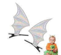 Clip de Halloween Bat Claw Clip - 2 clips de pelo de alas de murciélago | Horror Barrette Horror Horror | Pieza única para Cosplay | Accesorios para el pelo de alas para mujeres, niñas, celebraciones