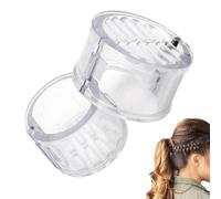 Clip de hebilla de cola de caballo, diseño de dientes de peine de 2 piezas decorativo, hebillas altas para el pelo de cola de caballo, para mujeres, niñas, novias, fitness, viajes, viajes, escuela