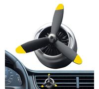Clip De Hélice De Ventilación Del Automóvil: Ambientador Giratorio, Elegante Acento De Tablero De Tablero | Diseño De Difusor De Fragancias, Característica De Ventilador De Metal, Clip Perfilado Mejor