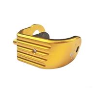 Clip de horquilla delantera para bicicleta plegable para Brompton CNC mecanizado hebilla de aleación de aluminio fija el eje y soporta la posición del marco plegado de forma segura (dorado)