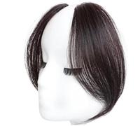 Clip de la franja en el cabello en el flequillo Blegs Blips Clip 2 piezas Clip en flequillo para mujeres de largo ola de aspecto natural Falsado Falso Flequing style2