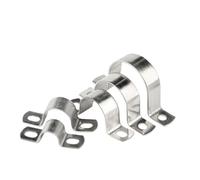 clip de manguera de acero inoxidable espinoso, Abrazadera de correa for tubo en U acero inoxidable, soporte for, varios tamaños, paquete 101(M76 (2pcs))