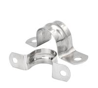 clip de manguera de acero inoxidable espinoso, Juego de soportes abrazadera for tubos, soporte en U dos orificios acero inoxidable 5-200 mm con clip montaje(M75 2pcs)