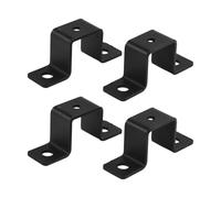 clip de manguera de acero inoxidable espinoso, Soporte de abrazadera tubo cuadrado en forma U for tubos y barandillas 1 2 pulgadas, o 4 piezas(2pcs 1in)