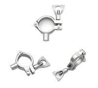 clip de manguera de acero inoxidable espinoso, Soporte de tubo Abrazadera acero inoxidable Rosca BSP 1/2" OD 12,7-127 mm(76mm)