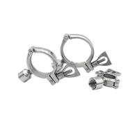 clip de manguera de acero inoxidable espinoso, Soporte de tubo acero inoxidable con clips abrazadera, rosca hembra BSP 1/2" OD 12,7-152 mm(Pipe OD 127mm)