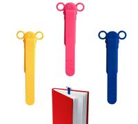 Clip de marcapáginas de silicona - Marcapáginas para leer, soporte de clip de marcapáginas | Herramienta de grabación de marcadores, clips laterales multifuncionales, marcadores para escuela, lugar de