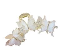 Clip de mariposa de malla para el cabello para mujer, bonito plátano antideslizante para cola de caballo, herramienta multiusos