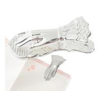 Clip de metal dorado - Portanotas de mano para mujer, diseño de joyas para documentos vintage | Elegante solución de organización de papel para escribir en casa, leer, planificación,
