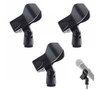 Clip de Micrófono,3 PCS Clip de Micrófono Universal Pinza y Soporte Profesional de Plástico para Reuniones Lenguaje Conciertos Grabaciones Streaming y KTV