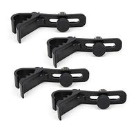 Clip de Micrófono de Tambor, Soporte de Abrazadera de Seguridad a Prueba de Golpes de Altura Ajustable de 4 Piezas para Varios Tambores