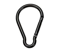 Clip De Mosquetón De Aluminio Negro, Gancho Sin Bloqueo En Forma De Calabaz