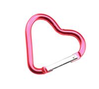 Clip de mosquetón de corazón,Clip de llavero de corazón | 12 ganchos de resorte de aleación de aluminio,Ganchos para llavero, mosquetón pequeño, mosquetón multifunción para hamaca para caminar, acampa