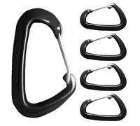 Clip De Mosquetón Pequeño - 5 Unidades Hebilla De Mosquetón En Forma De D | Hebilla En D Multiusos - para Escalada, Mochila, Bolso, Camping, Gimnasio, Exterior, Equipaje, Senderismo, Garaje