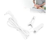 Clip de Oreja de Alambre TENS, 2,35mm/0,09 Pulgadas, Cable de Conexión de Electrodo TENS, Clip de Oreja de Plomo para Máquina de Tratamiento de Masaje Digital