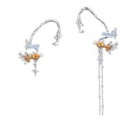 Clip de oreja no perforado, joyería cómoda, textura de cobre, perfecto para el uso diario y para regalar a Carassius Ear Cuff decoración de piedra