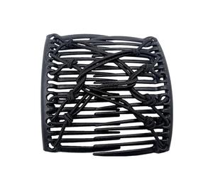 Clip de peine elástico - Cepillo de pelo vintage de 5 cm para mujer, accesorio creativo para sostenedor del cabello, diseño elástico flexible cola de caballo baja, cabello, estilo bollo |