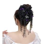Clip de pelo bonito for mujer, Otoño Invierno, borla, flor, mariposa, tiburón, garra elegante, tocado, accesorios(B-2 PCS)