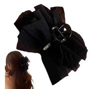 Clip de pelo de de malla, clip de grande, gran agarre fuerte antideslizante garra de captura negro o , malla pelo styling herramientas para las mujeres estilo