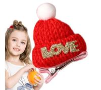 Clip de pelo de gorro de Navidad | Horquilla de gorro de punto navideño suave e interesante,Productos de belleza para el hogar, fiesta de Navidad, reuniones, citas, viajes, árbol de Navidad Duqulle