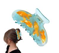 Clip de pelo de tazón de pescado para mujer, novedad Clip de pelo de tazón de pescado - Acetato lindo de pescado fashion hair garra - Herramienta de barra de estilo de peluquería moderna, Secur