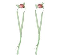 Clip de pelo largo rosa para niñas calientes, pasadores de pelo de flores de color dulce para coleta de caballo para adolescentes y niñas, pinza de pelo grueso para cabello largo, pinza de pelo