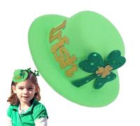 Clip de pelo Shamrock Hat, Green Shamrock Hairpin, Lucky Hair Barrettes, Irish Festival Hair Clips, Shamrock Hat Hairpin, St. Patrick's Day Hair Accessories, Green Hair Clips, Lucky Leaves Hairpin