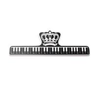 Clip de plástico para notas musicales, accesorio portátil para músicos, soporte de ABS resistente para páginas de libros, bolsas de alimentos, tamaño 15 x 5 x 2,5 cm, color negro