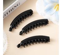 Clip De PláTano 3PCS Matte Banana Hair Claw Clips Clamp Barrettes Big Women Hairgrips Ponytail Hair Accessories Leopard Headwear