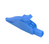 Clip de prueba eléctrica, cubierta Pa de aislamiento de corriente de latón, tipo trasero de 4mm, 32a, 1000v, para batería de coche, probador de voltaje de proyecto eléctrico (Azul)