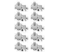Clip de puesta a tierra solar Kuuleyn 10pcs, abrazaderas de soporte de orquestas, piezas de soporte fotovoltaico de acero inoxidable para la instalación del panel solar de PV