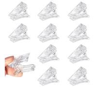 Clip de Puntas de Uñas 10 Piezas Construcción Rápida de Gel UV LED Polygel Clips Kit Extensión Plástico Abrazaderas para Manicure Nail Art
