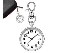 Clip de reloj - Hebilla para reloj de bolsillo | Reloj de bolsillo portátil | Reloj de bolsillo con mosquetón luminoso, elegante y exquisito dije de bolsa de reloj para familiares, amigos