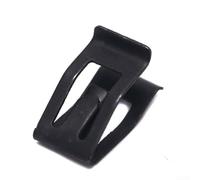 Clip de remache de metal para consola delantera de coche, color negro | 18 mm de longitud, 8 mm de grosor, para colocación trasera del vehículo, cierre de repuesto directo, paquete de 10
