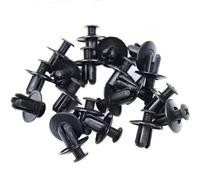 Clip de remache sujeción automático 8mm y 6mm, tornillo para Panel embellecedor para parachoques coche, para puerta, revestimiento guardabarros Juntas de Bolas(6mm 50pcs)