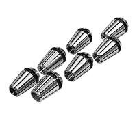 Clip de resorte de alta precisión 7 unids Precision Spring Collet Set Professional Chuck Collets for la herramienta de accesorios de torno de fresado CNC 1 mm, 2 mm, 3 mm, 4 mm, 5 mm, 6 mm,