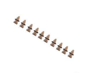 Clip de retención de placa de umbral con anillo de sellado integrado 51477117532 compatible con modelos BMW, paquete de 10 clips de nailon