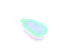 Clip de Silicona LED Luz Manos Linterna Luz de Bolsillo Clip-on a Ropa Luces para Acampar Running Ciclismo (Verde)