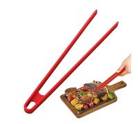 Clip de silicona para posavasos, 29,5 x 6 cm, pinzas de silicona resistentes al calor, antideslizantes, pinzas para ensalada, barbacoa, cocina, pastelería, ergonomía