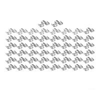 Clip de Silla para Rejilla para acero Galvanizado 25 para uds(50PCS) | para acero galvanizado, alta durabilidad, uso industrial y exterior, para resistencia , acabado plateado