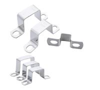 Clip de sillín, abrazadera manguera a caballo, hebillas sujeción plomería, tarjeta tubo Ohm, rectángulo cuadrado en forma U M(45x45)