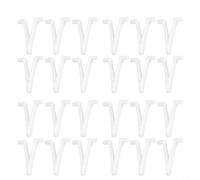 Clip de skimmer de piscina, paquete de 48 clips en V para cepillo de rastrillo de hojas de red, clip de fijación de resina resistente con perilla segura para poste telescópico, herramienta de jardín