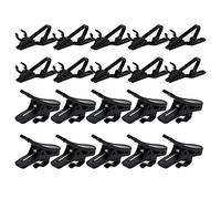 Clip de solapa para micrófono - Clips de lazo de metal inalámbrico y clips de alambre de plástico para grabación de vídeo