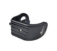 Clip de soporte de eje de horquilla delantera de bicicleta plegable Diseñado para la seguridad del marco y protección del suelo con carcasa de aluminio mecanizado CNC (negro)