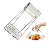 Clip de soporte para cuenco caliente, abrazadera de placa de acero inoxidable antiquemaduras, agarre resistente al calor, clip antideslizante ajustable para sostener platos calientes, pinzas de cocina