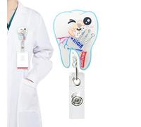 Clip de soporte para insignias, soporte para tarjetas de nombre, gancho retráctil para juguetes de batido de órganos, clip retráctil para hospitales, conferencias, enfermeras, cirujanos, personal